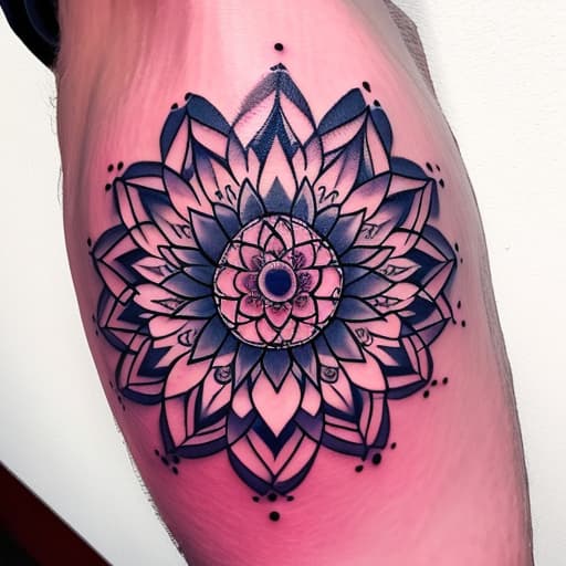  Mandala elbow tattoo