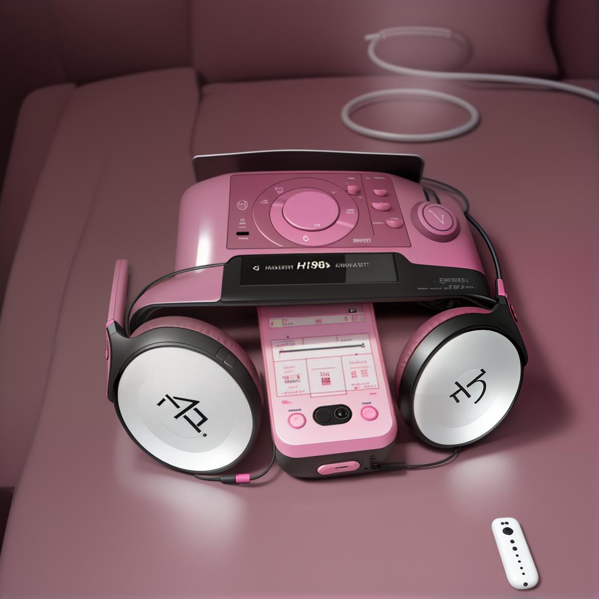  masterpiece, best quality, portable pink music player with swastika 1488 logo, hyperrealistic 8k