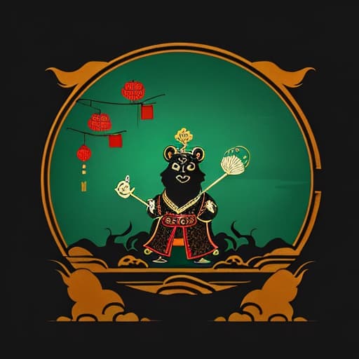  Help me generate a design for the home page of Chinese shadow puppetry. The layout and style of this design should have Chinese style.