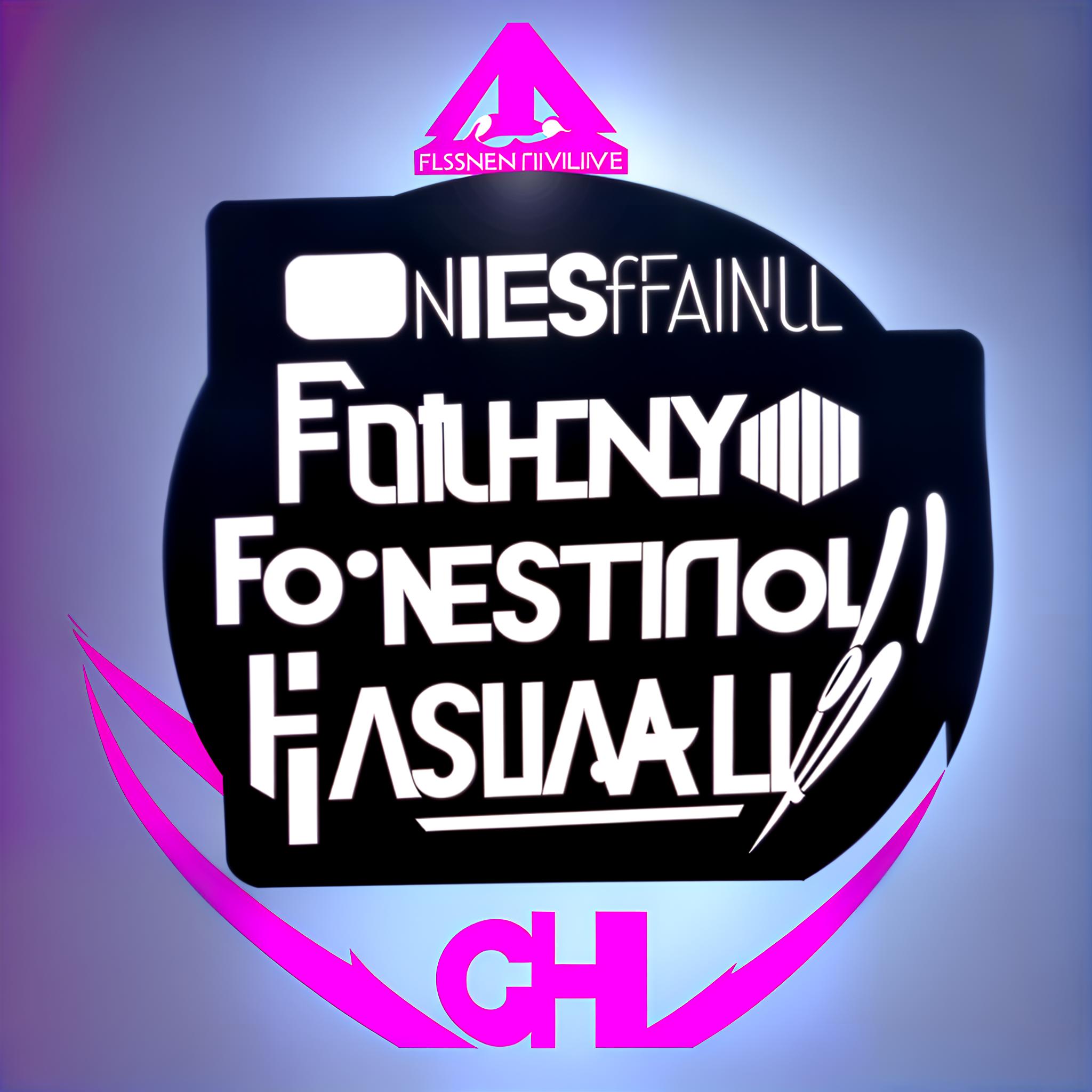  A professional concise logo on the theme of a fashionable film festival.