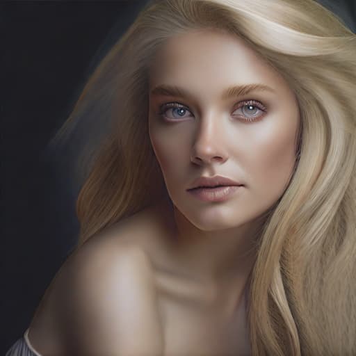  Ethereal blonde lady, hyper realistic, HD, lifelike, Canon EOS R3, Midjourney realism, ultra-detailed