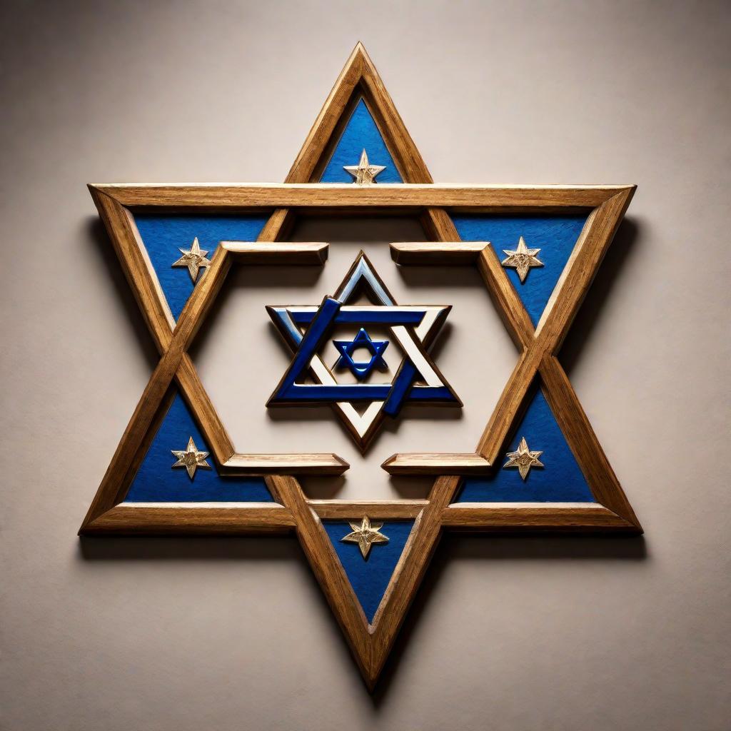  A symbolic representation of Christians showing their love for Israel. This could include elements like a Christian cross, a Star of David, and hearts symbolizing love, all combined in a harmonious and respectful way. hyperrealistic, full body, detailed clothing, highly detailed, cinematic lighting, stunningly beautiful, intricate, sharp focus, f/1. 8, 85mm, (centered image composition), (professionally color graded), ((bright soft diffused light)), volumetric fog, trending on instagram, trending on tumblr, HDR 4K, 8K