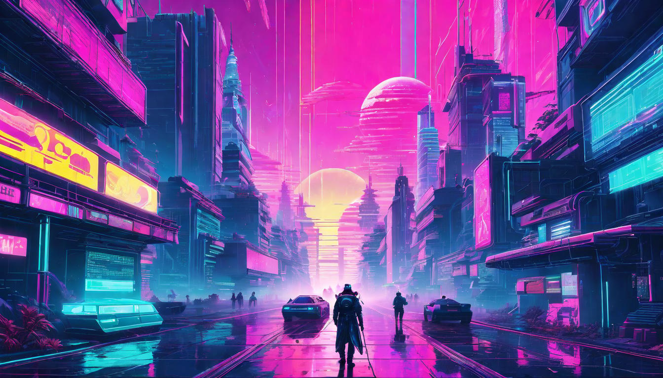  vaporwave,cyberpunk game style Conflict dissolving, positive energy swirling, deep connections forming, vivid and brighteon, dystopian, futuristic, digital, vibrant, detailed, high contrast, reminiscent of cyberpunk genre video games,retro aesthetic, cyberpunk, vibrant, neon colors, vintage 80s and 90s style, highly detailed