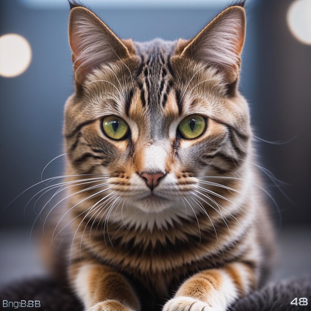  @PB_ImgGenBot Cat hyperrealistic, full body, detailed clothing, highly detailed, cinematic lighting, stunningly beautiful, intricate, sharp focus, f/1. 8, 85mm, (centered image composition), (professionally color graded), ((bright soft diffused light)), volumetric fog, trending on instagram, trending on tumblr, HDR 4K, 8K