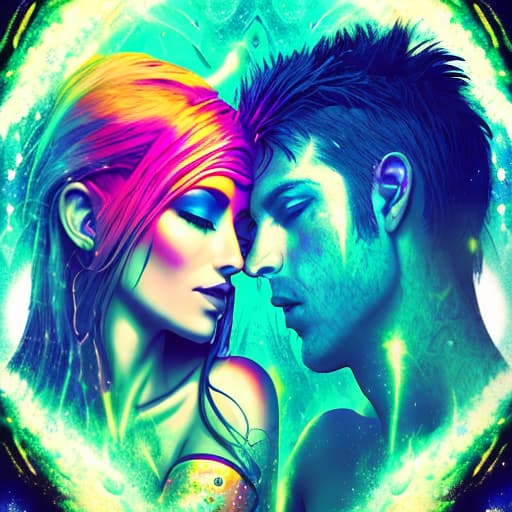  psytrance woman and man