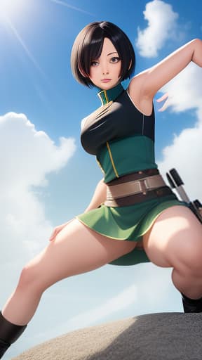  anime , toph beifong, perfect body, , full body, pose, epic, ((best quality)), ((masterpiece)), highly detailed, absurdres, HDR 4K, 8K