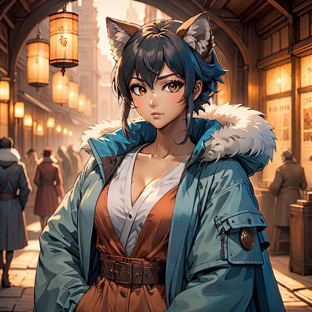  anime artwork A full bodied mixed person with an unusual skin tone, bushy face and a fur like appearance in the background in anime style. . anime style, key visual, vibrant, studio anime, highly detailed, on parchment hyperrealistic, full body, detailed clothing, highly detailed, cinematic lighting, stunningly beautiful, intricate, sharp focus, f/1. 8, 85mm, (centered image composition), (professionally color graded), ((bright soft diffused light)), volumetric fog, trending on instagram, trending on tumblr, HDR 4K, 8K