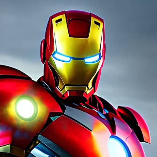  Iron Man Mark 47 hyperrealistic, full body, detailed clothing, highly detailed, cinematic lighting, stunningly beautiful, intricate, sharp focus, f/1. 8, 85mm, (centered image composition), (professionally color graded), ((bright soft diffused light)), volumetric fog, trending on instagram, trending on tumblr, HDR 4K, 8K