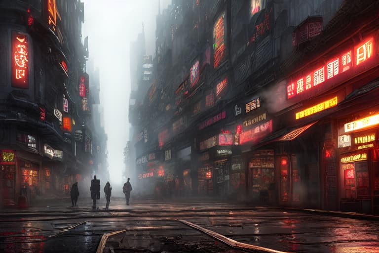  Anthropomorphic, Shiba Inu, male, adult, muscular, red kimono, staring at the city, realistic fur, detailed background, hyper realism, RAW photo, (realism, photorealistic: 1.3), detailed, high resolution, dark futuristic scenery, atmospheric fog, moonlight, futuristic city, dirty busy streets with open shops, trash scattered on the streets, rundown buildings. (Post apocalyptic city: 1.3) hyperrealistic, full body, detailed clothing, highly detailed, cinematic lighting, stunningly beautiful, intricate, sharp focus, f/1. 8, 85mm, (centered image composition), (professionally color graded), ((bright soft diffused light)), volumetric fog, trending on instagram, trending on tumblr, HDR 4K, 8K