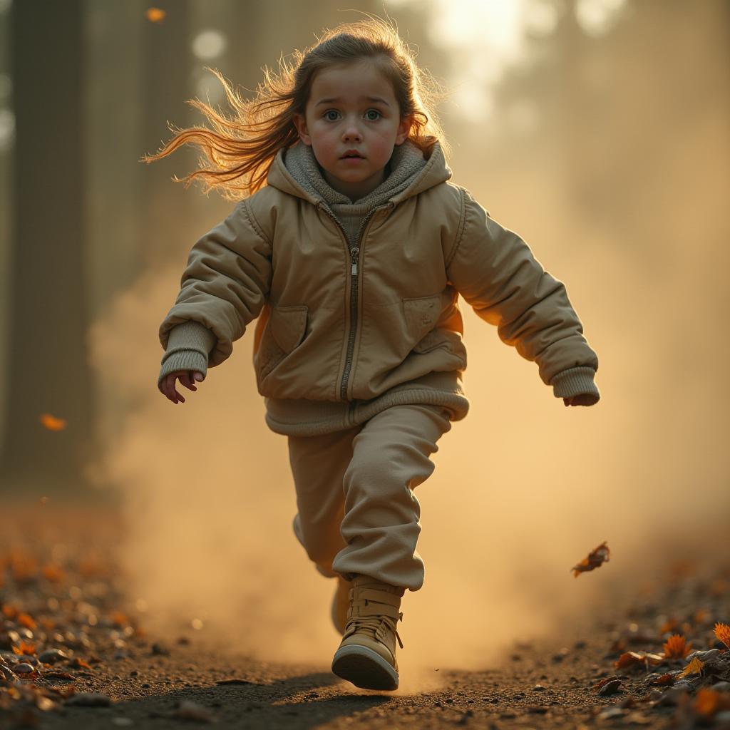  girl running hyperrealistic, full body, detailed clothing, highly detailed, cinematic lighting, stunningly beautiful, intricate, sharp focus, f/1. 8, 85mm, (centered image composition), (professionally color graded), ((bright soft diffused light)), volumetric fog, trending on instagram, trending on tumblr, HDR 4K, 8K