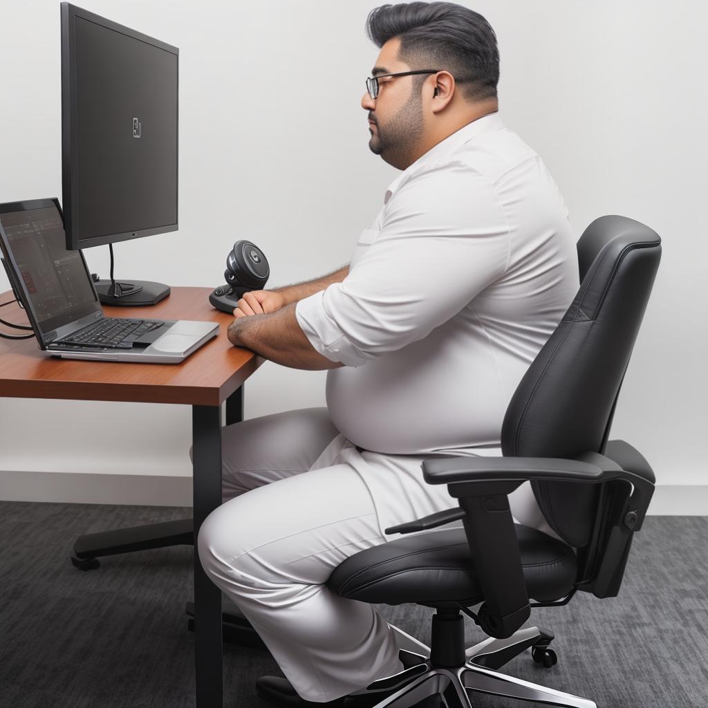  raccoon sitting in gaming chair front a computer on desktop, ((semi anthropomorphic)),(full body), tail, belly, sitting, fat, (chubby), (((white background))), solo, desktop, gaming chair, side view,  [[[clothes]]] hyperrealistic, full body, detailed clothing, highly detailed, cinematic lighting, stunningly beautiful, intricate, sharp focus, f/1. 8, 85mm, (centered image composition), (professionally color graded), ((bright soft diffused light)), volumetric fog, trending on instagram, trending on tumblr, HDR 4K, 8K