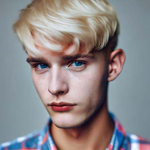 portrait+ style czech homosexual queer twink blonde very cute dude face