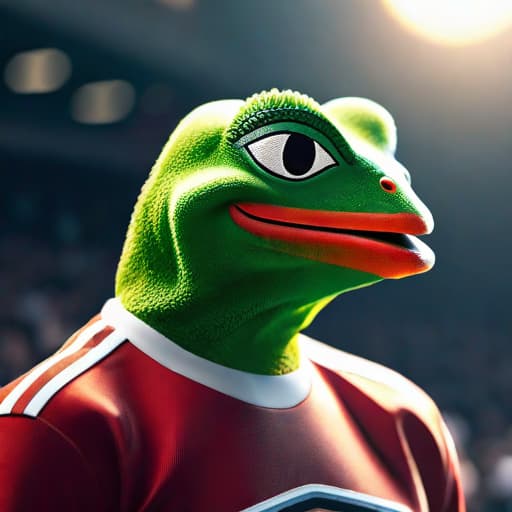  PEPE: Potential Bullish Breakout Amidst Meme Coin Volatility hyperrealistic, full body, detailed clothing, highly detailed, cinematic lighting, stunningly beautiful, intricate, sharp focus, f/1. 8, 85mm, (centered image composition), (professionally color graded), ((bright soft diffused light)), volumetric fog, trending on instagram, trending on tumblr, HDR 4K, 8K