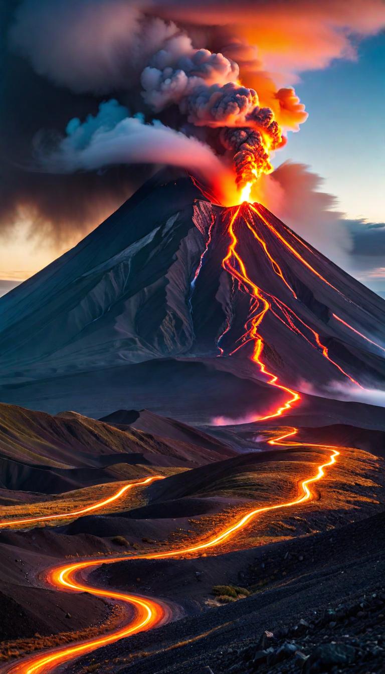  Professional 3D model of Volcano background . Rendered with Octane, the model is highly detailed,dramatic lighting. hyperrealistic, full body, detailed clothing, highly detailed, cinematic lighting, stunningly beautiful, intricate, sharp focus, f/1. 8, 85mm, (centered image composition), (professionally color graded), ((bright soft diffused light)), volumetric fog, trending on instagram, trending on tumblr, HDR 4K, 8K