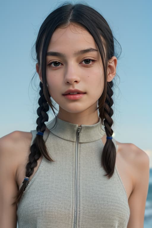  (:1.4), hips, flat , , short, prepubescent face, undressed, black hair, pigtails, twins, masterpiece, (detailed face), (detailed clothes), f/1.4, ISO 200, 1/160s, 4K, unedited, symmetrical balance, in-frame, masterpiece, perfect lighting, (beautiful face), (detailed face), (detailed clothes), 1 , (woman), 4K, ultrarealistic, unedited, symmetrical balance, in-frame