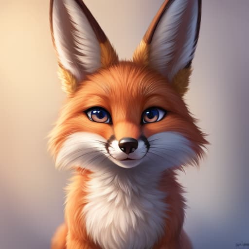  Fox cumming on a bunny, open eyes, digital art, masterpiece, 4k, fine details,