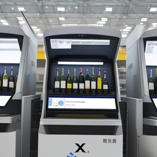  Making X-ray pictures of white wine bottles under security inspection machines, only X-ray pictures of white wine bottles,