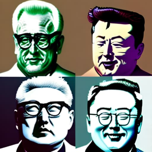 estilovintedois Sergio Mattarella, Kim Jong-un, Elon Musk