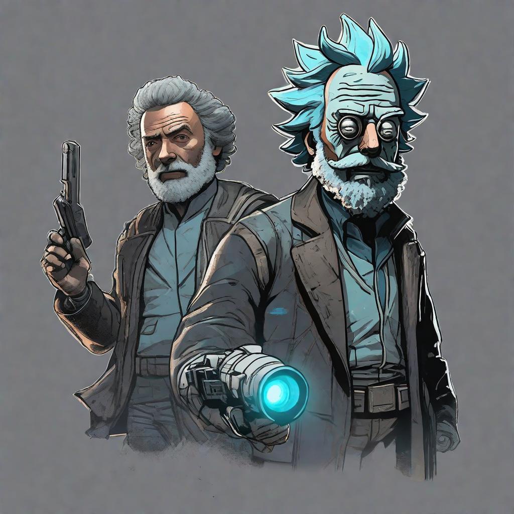  masterpiece, best quality, Best Quality, Masterpiece, 8k resolution,high resolution concept art of a black rick
