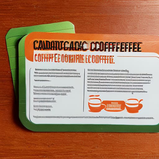 analog style coffee information card  Flavor Description