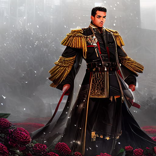  Azizbek hyperrealistic, full body, detailed clothing, highly detailed, cinematic lighting, stunningly beautiful, intricate, sharp focus, f/1. 8, 85mm, (centered image composition), (professionally color graded), ((bright soft diffused light)), volumetric fog, trending on instagram, trending on tumblr, HDR 4K, 8K