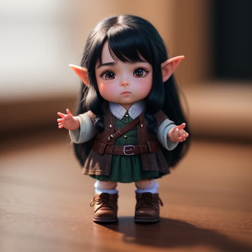  Small halfling female character, cutest long black hair, a hobbit little halfling dancing, , hyperrealistic, high quality, highly detailed, perfect lighting, intricate, sharp focus, f/1. 8, 85mm, (centered image composition), (professionally color graded), ((bright soft diffused light)), trending on instagram, HDR 4K, 8K