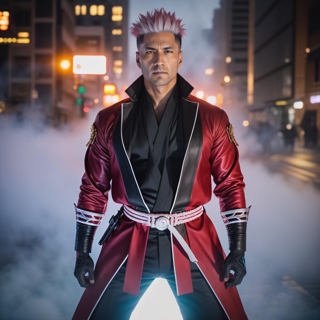  Ryomen sukuna, jujutsu kaisen, red, neon, evil hyperrealistic, full body, detailed clothing, highly detailed, cinematic lighting, stunningly beautiful, intricate, sharp focus, f/1. 8, 85mm, (centered image composition), (professionally color graded), ((bright soft diffused light)), volumetric fog, trending on instagram, trending on tumblr, HDR 4K, 8K