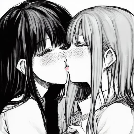  Girls kissing