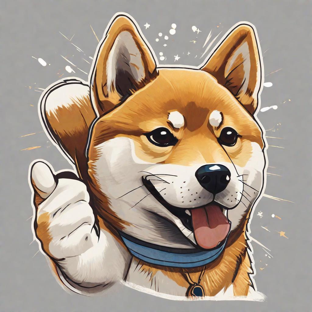  Masterpiece, best quality, Shiba Inu thumbs up