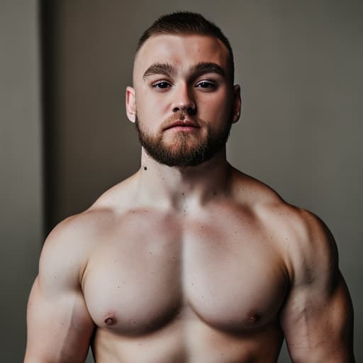 portrait+ style russian homosexual queer powerlifter blonde very cute dude face