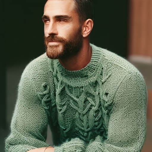 analog style hot guys in sweaters