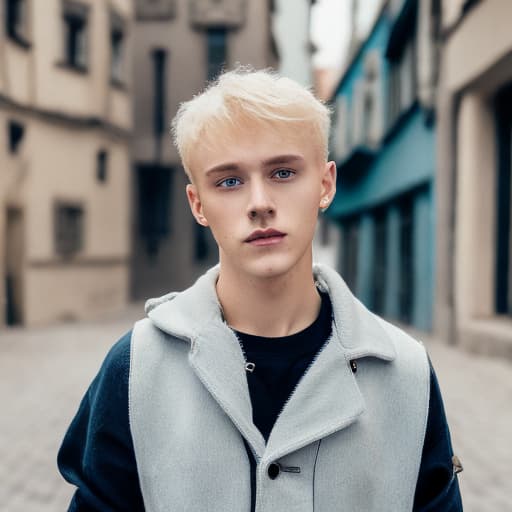 portrait+ style czech homosexual queer twink blonde very cute dude face