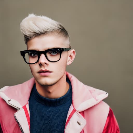 portrait+ style czech homosexual queer twink blonde very cute dude face