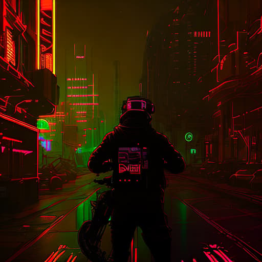 nvinkpunk ultra realistic man, hyper detail, cinematic lighting, magic neon, dark red city, Canon EOS R3, nikon, f/1.4, ISO 200, 1/160s, 8K, RAW, unedited, symmetrical balance, in-frame, 8K