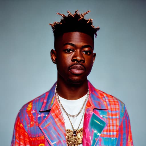 portrait+ style lil nas x queer face