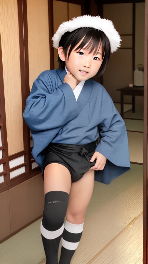  6th grade high socks loincloth Ryokan boy