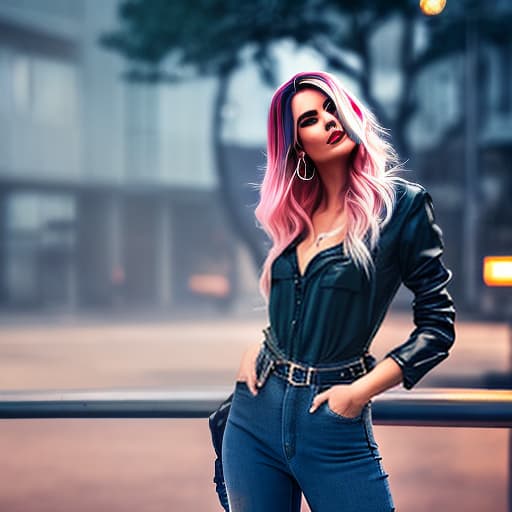 nvinkpunk blonde Frau mit langen glatten haaren. weisses shirt. blauer slip. zeigt Rücken und hintern. breite hüfte hyperrealistic, full body, detailed clothing, highly detailed, cinematic lighting, stunningly beautiful, intricate, sharp focus, f/1. 8, 85mm, (centered image composition), (professionally color graded), ((bright soft diffused light)), volumetric fog, trending on instagram, trending on tumblr, HDR 4K, 8K