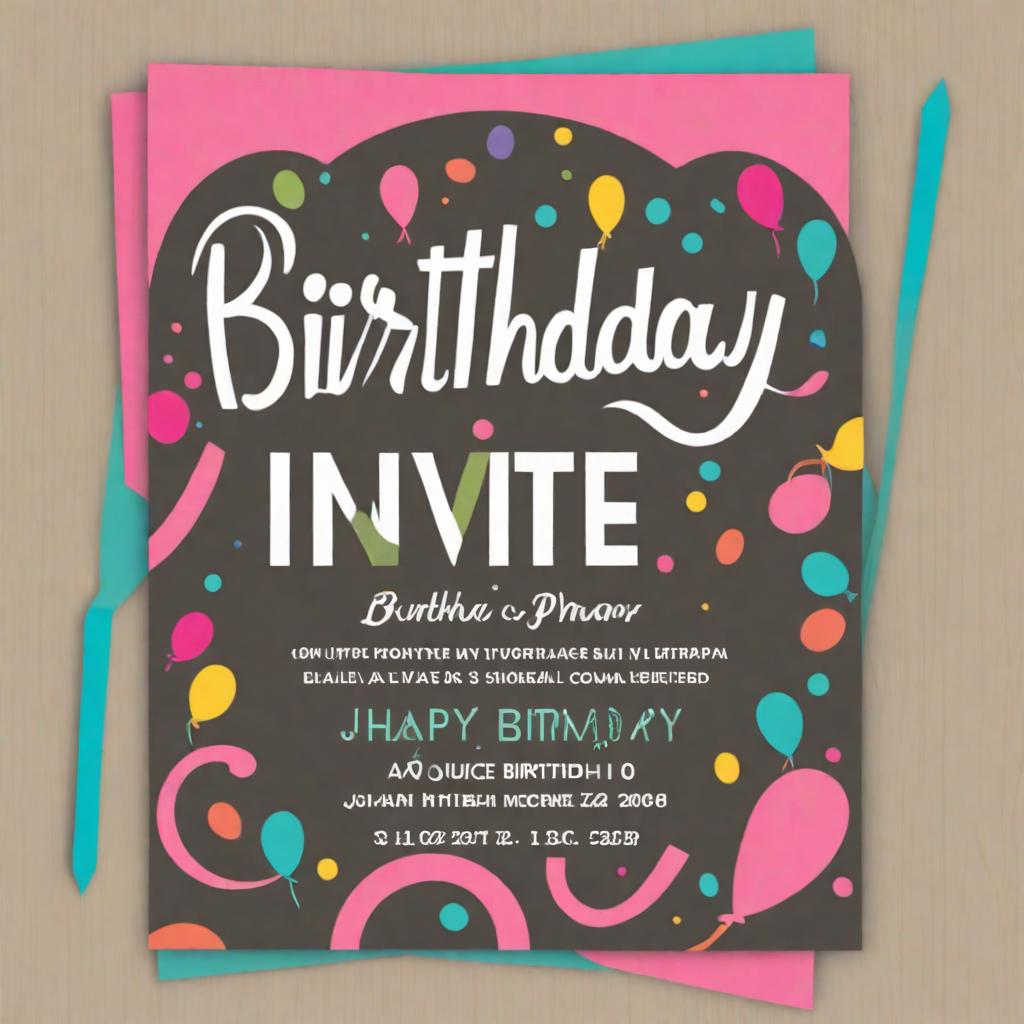  birthday invite