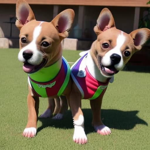  dos cachorros de perro hermoso jugando