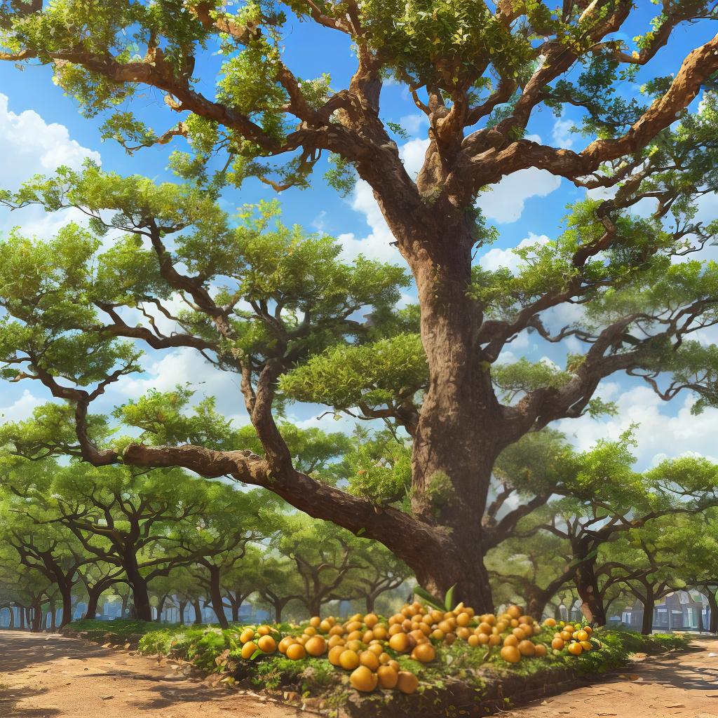  masterpiece, best quality, (fidelity:1.4), best quality, masterpiece, ultra high resolution, 8k resolution, a loquat tree