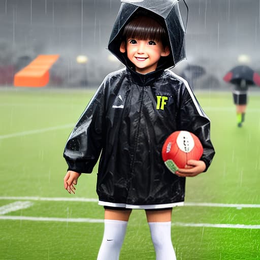  Junior football games in the rain,