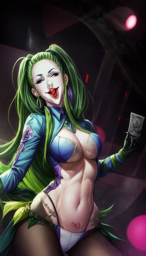  (Joker face), ((comics)), detailed, detailed face, detailed eyes, high quality