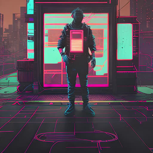 nvinkpunk ultra realistic man, hyper detail, cinematic lighting, magic neon, dark red city, Canon EOS R3, nikon, f/1.4, ISO 200, 1/160s, 8K, RAW, unedited, symmetrical balance, in-frame, 8K