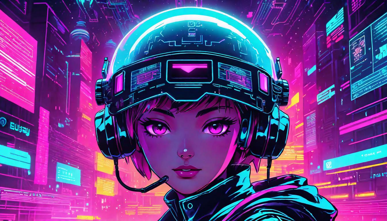  vaporwave,cyberpunk game style Dialogues with glowing beings, cosmic background, universal symbols, enlighteningeon, dystopian, futuristic, digital, vibrant, detailed, high contrast, reminiscent of cyberpunk genre video games,retro aesthetic, cyberpunk, vibrant, neon colors, vintage 80s and 90s style, highly detailed