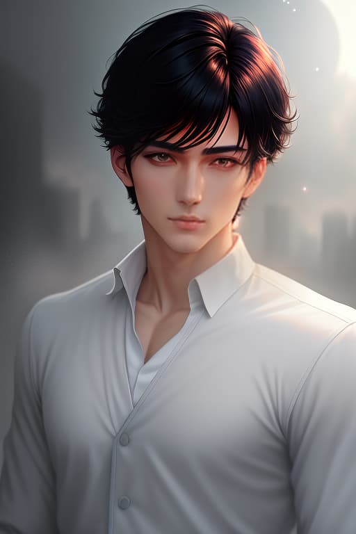  Colourful painting, 1 boy, a beautiful anime boy, extremely detailed face and eyes, black hair, short hair, lips, closed mouth,moon and stars, modern style, waist high, school uniform, brown eyes hyperrealistic, full body, detailed clothing, highly detailed, cinematic lighting, stunningly beautiful, intricate, sharp focus, f/1. 8, 85mm, (centered image composition), (professionally color graded), ((bright soft diffused light)), volumetric fog, trending on instagram, trending on tumblr, HDR 4K, 8K