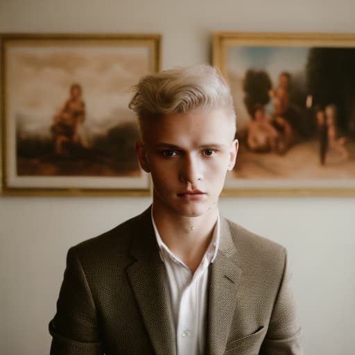 portrait+ style czech homosexual queer twink blonde very cute dude face