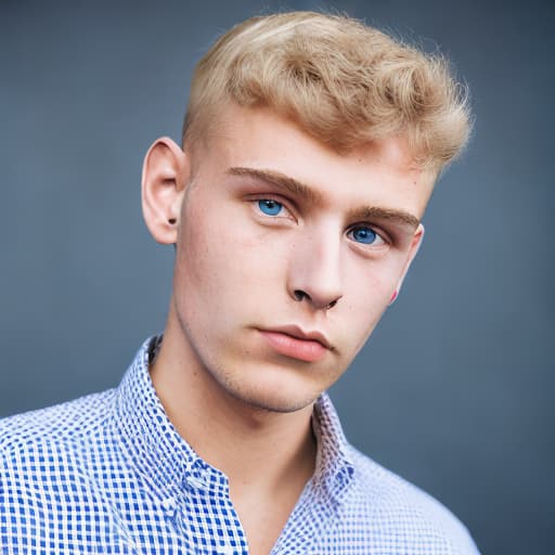 portrait+ style czech homosexual twink blonde very cute dude face