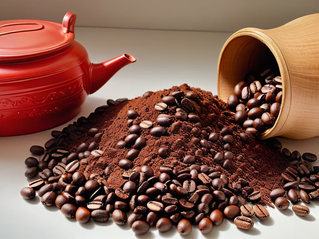  A highly detailed image of cacao pods and coffee beans intertwined, showcasing the origins of chocolate and coffee in vibrant colors and exquisite textures, set against a simple, minimalist background to emphasize the natural beauty and connection between the two beloved commodities. hyperrealistic, full body, detailed clothing, highly detailed, cinematic lighting, stunningly beautiful, intricate, sharp focus, f/1. 8, 85mm, (centered image composition), (professionally color graded), ((bright soft diffused light)), volumetric fog, trending on instagram, trending on tumblr, HDR 4K, 8K