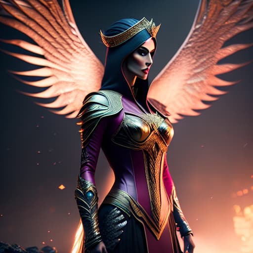  phoenix magesty hyperrealistic, full body, detailed clothing, highly detailed, cinematic lighting, stunningly beautiful, intricate, sharp focus, f/1. 8, 85mm, (centered image composition), (professionally color graded), ((bright soft diffused light)), volumetric fog, trending on instagram, trending on tumblr, HDR 4K, 8K