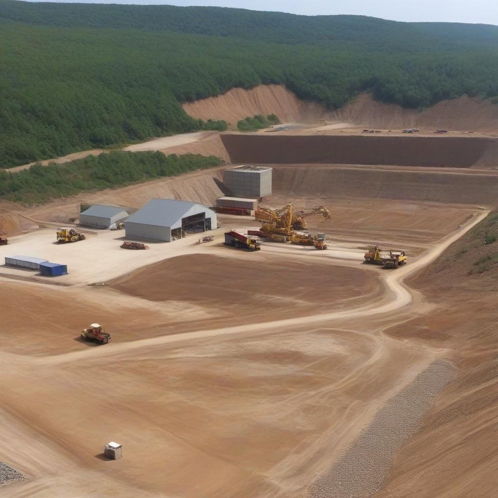  Gravel production place - quarry